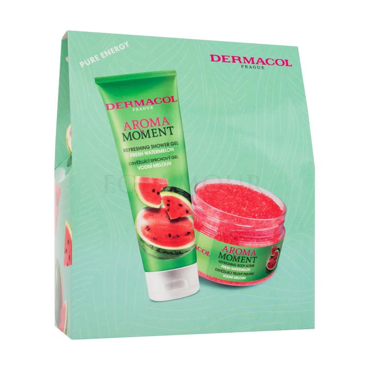 Dermacol Aroma Moment Fresh Watermelon Zestaw żel pod prysznic Fresh Watermelon 250 ml + peeling do ciała Fresh Watermelon 200 g