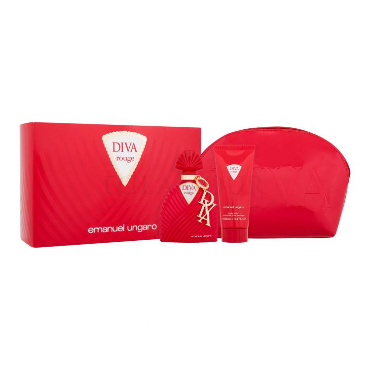 emanuel ungaro diva rouge woda perfumowana 100 ml   zestaw