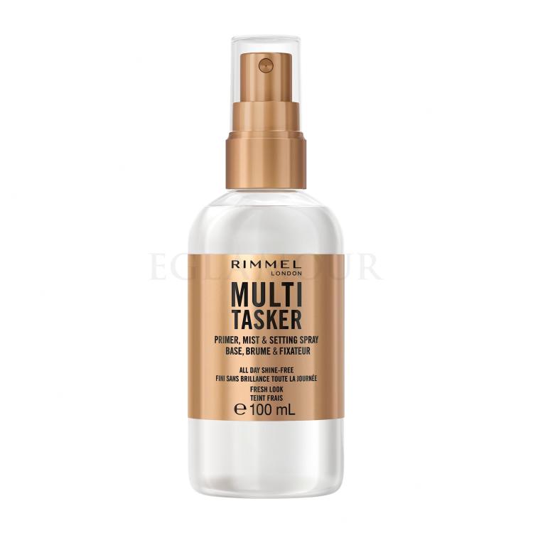 Rimmel London Multi Tasker Primer, Mist &amp; Setting Spray Baza pod makijaż dla kobiet 100 ml