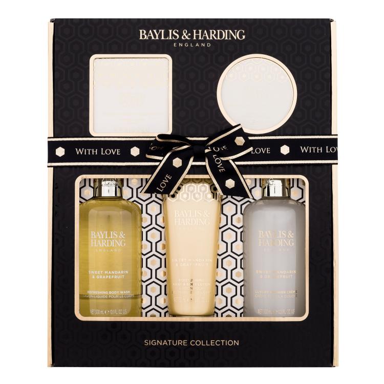 Baylis &amp; Harding Sweet Mandarin &amp; Grapefruit Signature Collection Zestaw żel pod prysznic 300 ml + balsam do ciała 130 ml + krem pod prysznic 300 ml + mydło 150 g + masło do ciała 100 ml