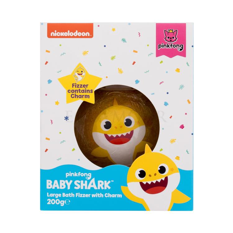 Pinkfong Baby Shark Bath Fizzer Yellow Kąpielowa kula dla dzieci 200 g