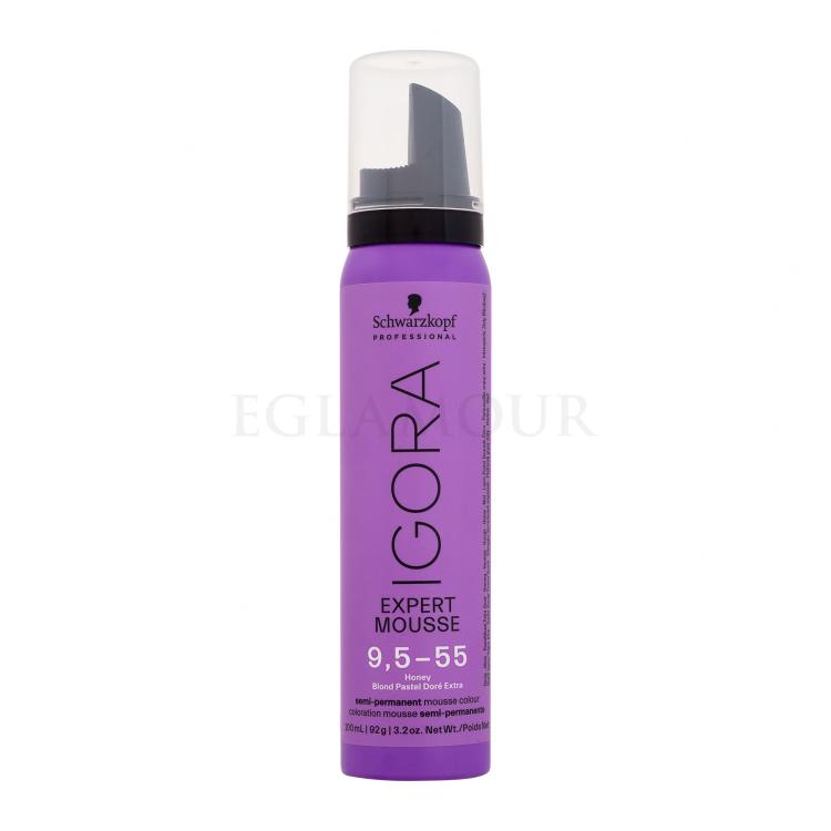 Schwarzkopf Professional Igora Expert Mousse Farba do włosów dla kobiet 100 ml Odcień 9,5-55 Honey