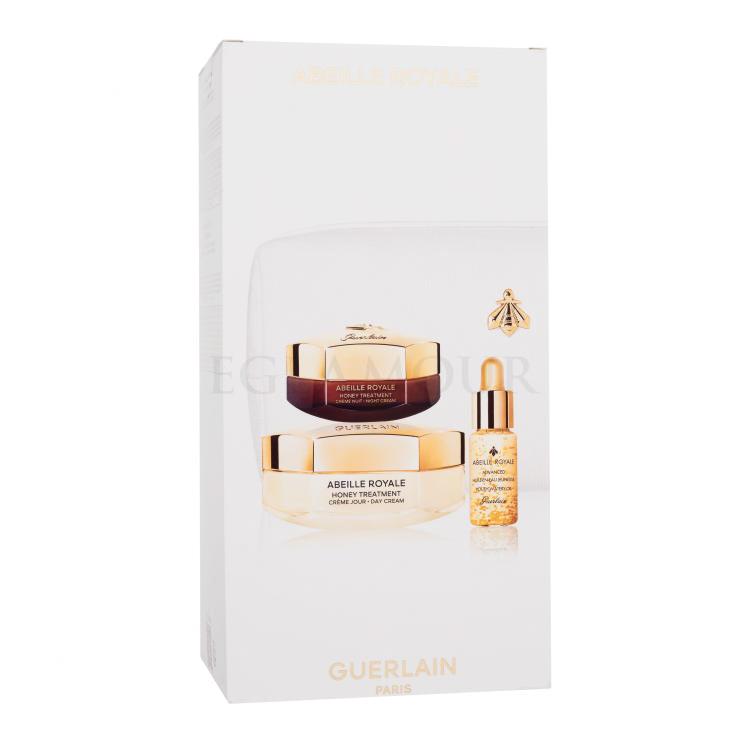 Guerlain Abeille Royale Double R Advanced Serum Age-Defying Programme Zestaw krem do twarzy na dzień Abeille Royale Honey Treatment 50 ml + krem do twarzy na noc Abeille Royale Honey Treatment 15 ml + olej do twarzy Abeille Royale Advanced Youth Watery Oil 5 ml + kosmetyczka