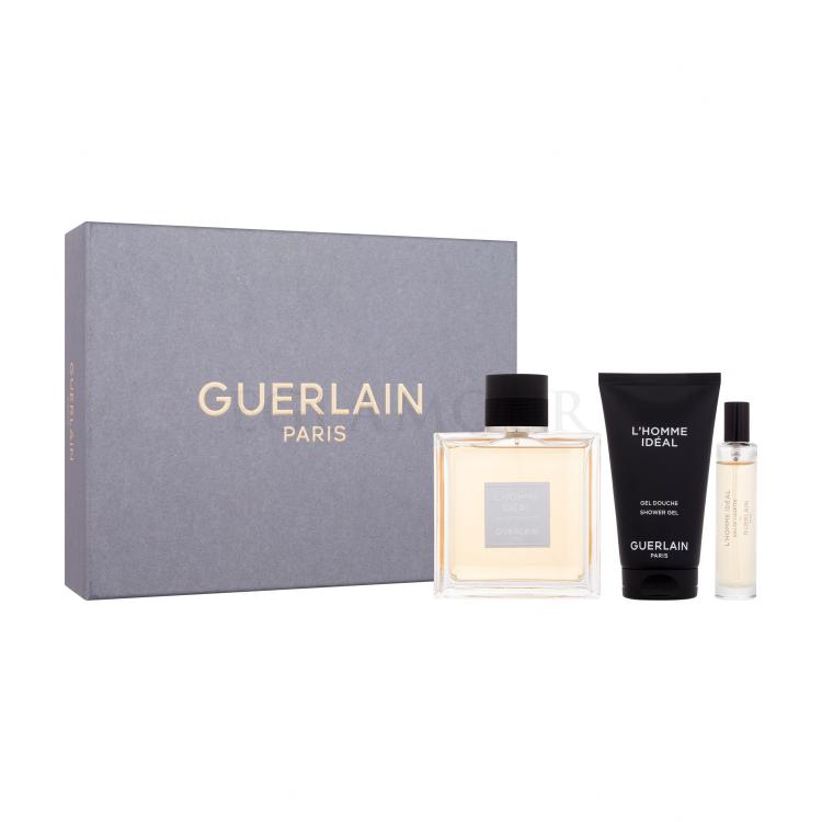 Guerlain L´Homme Ideal Zestaw woda toaletowa 100 ml + żel pod prysznic 75 ml + woda toaletowa 10 ml Uszkodzone pudełko