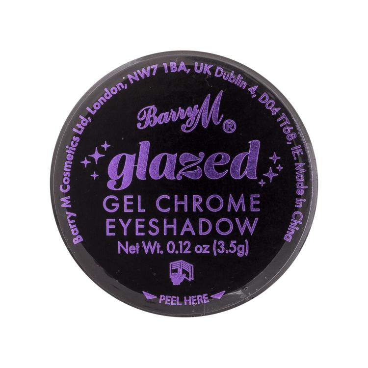 Barry M Glazed Gel Chrome Eyeshadow Cienie do powiek dla kobiet 3,5 g Odcień So Exclusive