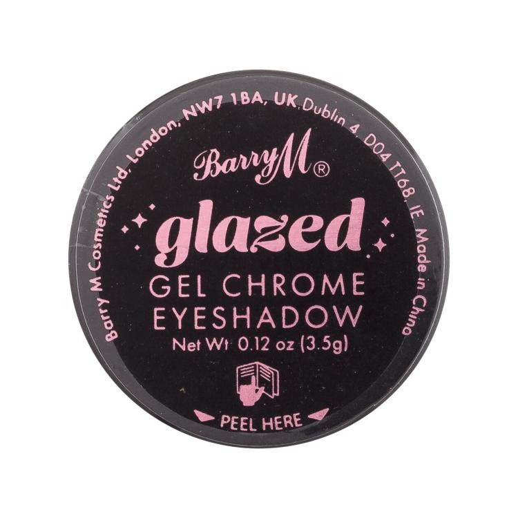 Barry M Glazed Gel Chrome Eyeshadow Cienie do powiek dla kobiet 3,5 g Odcień So Persuasive