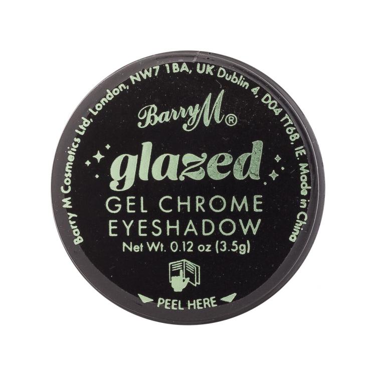 Barry M Glazed Gel Chrome Eyeshadow Cienie do powiek dla kobiet 3,5 g Odcień So Charming