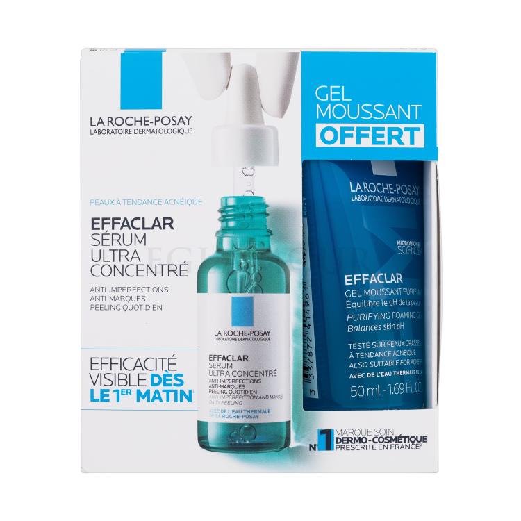 La Roche-Posay Effaclar Ultra Concentrated Zestaw serum do twarzy Effaclar Ultra Concentrated Serum 30 ml + żel myjący Effaclar Purifying Foaming Gel 50 ml