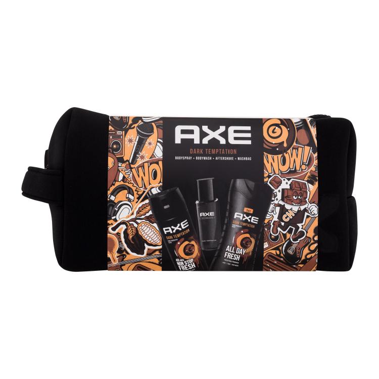 Axe Dark Temptation Zestaw żel pod prysznic 250 ml + dezodorant 150 ml + woda po goleniu 100 ml + kosmetyczka