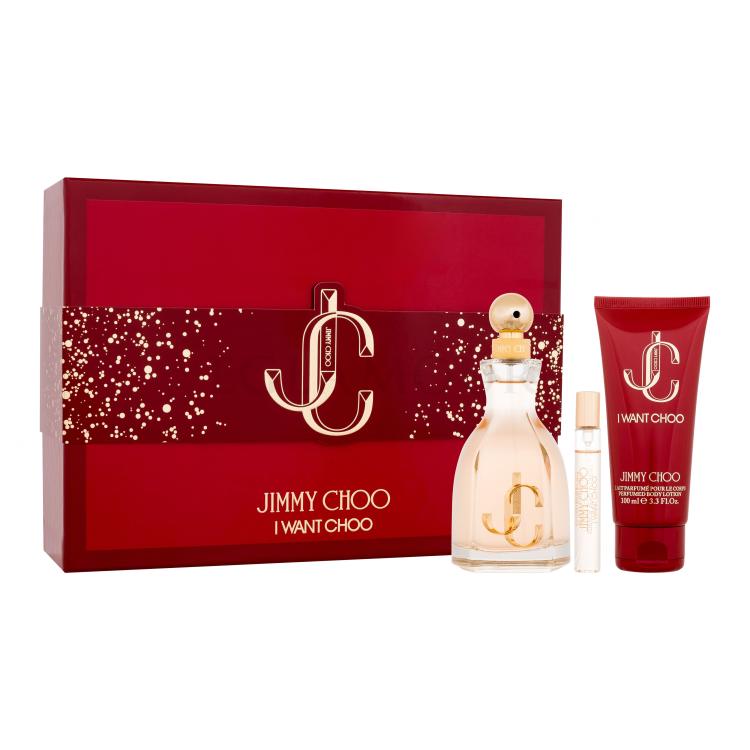 Jimmy Choo I Want Choo Zestaw woda perfumowana 100 ml + mleczko do ciała 100 ml + woda perfumowana 7,5 ml