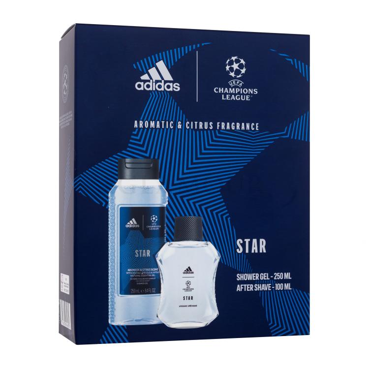 adidas uefa champions league star woda po goleniu 100 ml   zestaw