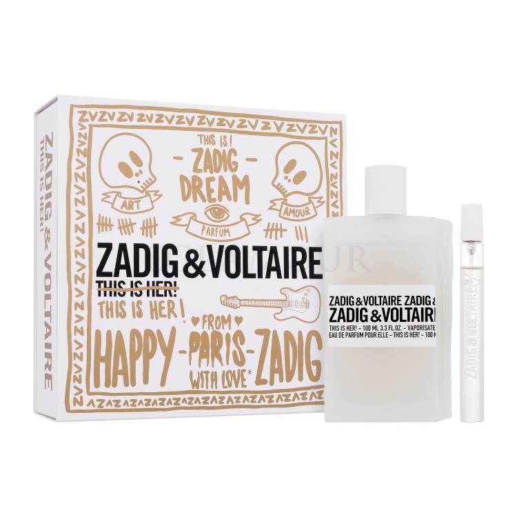 zadig & voltaire this is her! woda perfumowana 100 ml   zestaw