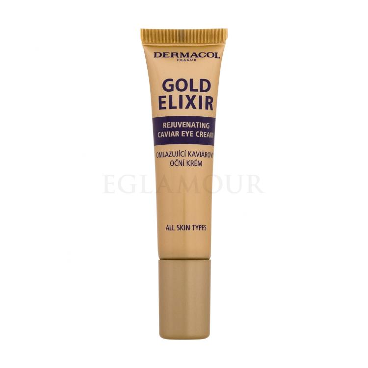 Dermacol Gold Elixir Rejuvenating Caviar Eye Cream Krem pod oczy dla kobiet 15 ml