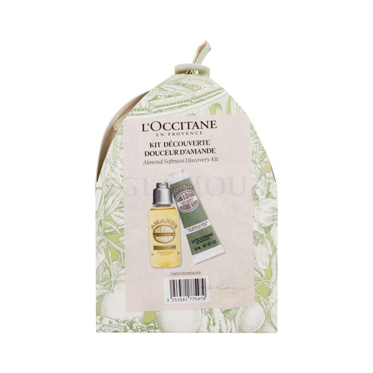 L&#039;Occitane Almond (Amande) Softness Discovery Kit Zestaw olejek pod prysznic Almond Shower Oil 35 ml + krem do rąk Almond Delicious Hands 30 ml