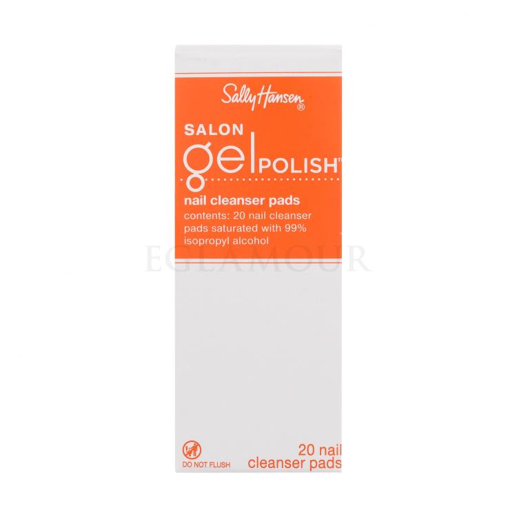 Sally Hansen Salon Gel Polish Nail Cleanser Pads Zmywacz do paznokci dla kobiet Zestaw