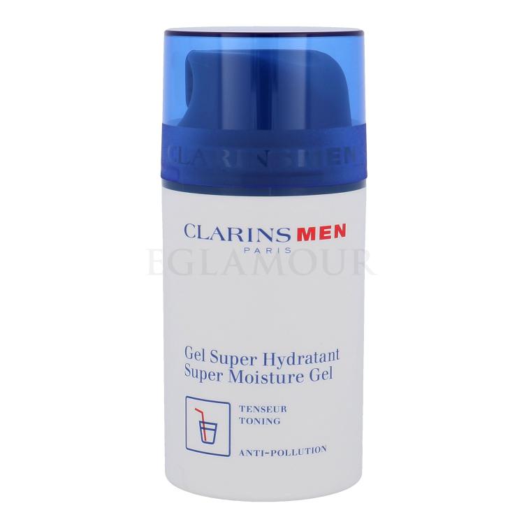 Clarins Men Super Moisture Gel Żel do twarzy dla mężczyzn 75 ml Uszkodzone pudełko