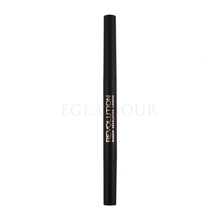 Makeup Revolution London Duo Brow Definer Kredka do brwi dla kobiet 0,15 g Odcień Medium Brown